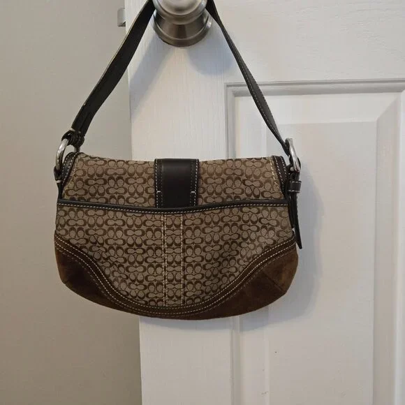 Coach Brown Suede Y2K soho shoulder bag - Picture 5 of 16